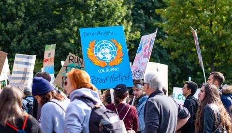Climate change strike Stock Photos