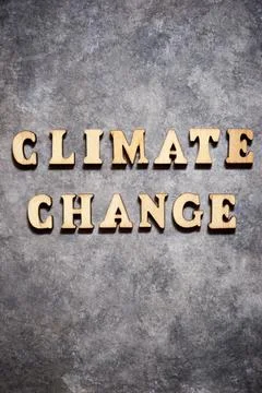 Climate change text Фото