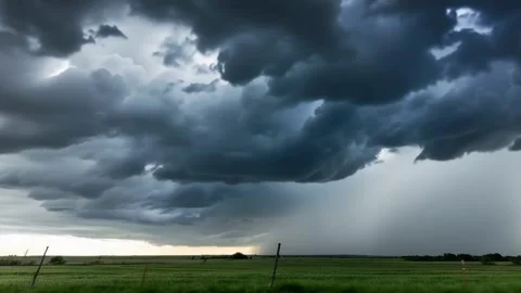 Climate Change Tornado and Tornadic Supercell, Time Lapse Stock Footage 344238160