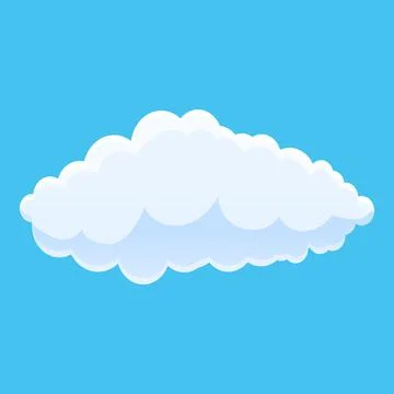 Climate cloud icon, cartoon style Stock Illustration