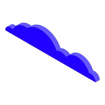 Climate cloud icon, isometric style Stockillustratie