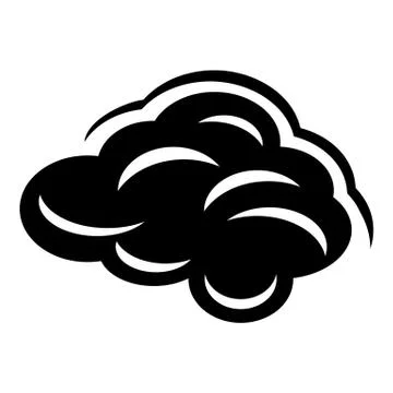 Climate cloud icon, simple black style 스톡 일러스트