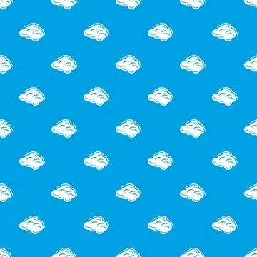 Climate cloud pattern seamless blue イラスト素材