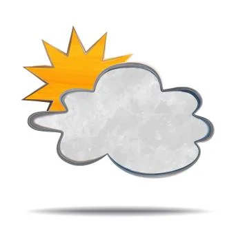 Climate. clouds and sun イラスト素材