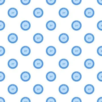 Climate control 21 degrees celsius seamless pattern Stock Illustration