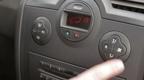 Climate control in the car  Stock Footage 56140704