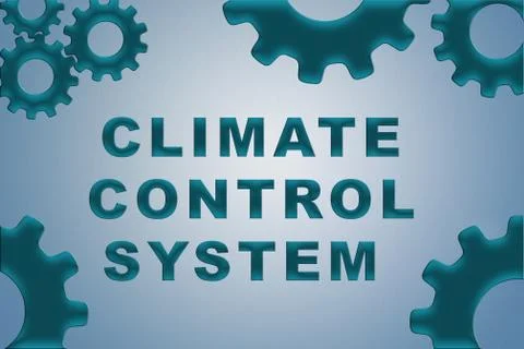 CLIMATE CONTROL SYSTEM concept Ilustración de archivo