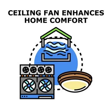 Climate control technology enhancing home comfort system Ilustración de archivo