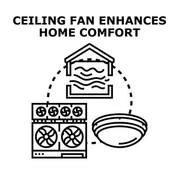 Climate control technology enhancing home comfort system Ilustración de archivo