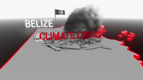 Climate Crisis hits Belize Stock Footage 259215440