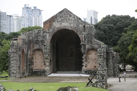Climate crisis, key variable in preservation of Panama's world heritage, Ciudad  Foto stock