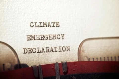 Climate emergency declaration Stock Photos