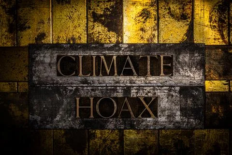Climate Hoax Stock Illustration
