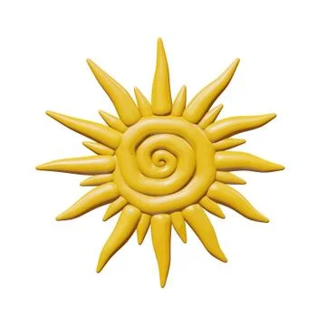 Climate isolated design of hot 3d summer sun toy Stock Illustration