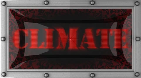 Climate on led Stock Footage