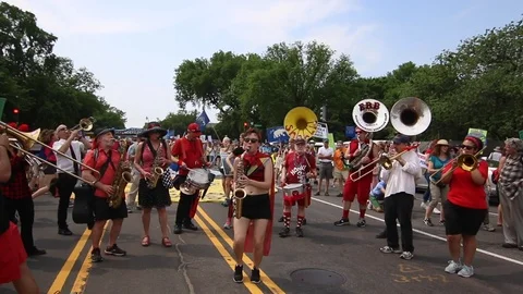 Climate March in Washington DC Stock Footage 125349408