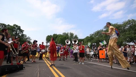 Climate March in Washington DC Stock Footage 125349652