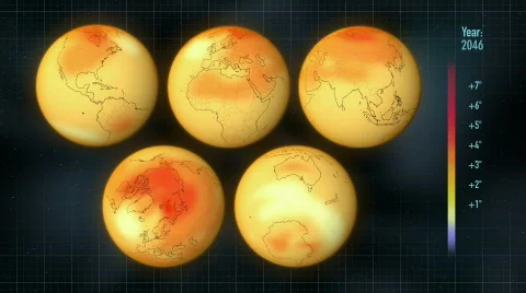 Climate Projection Stock Footage 631007