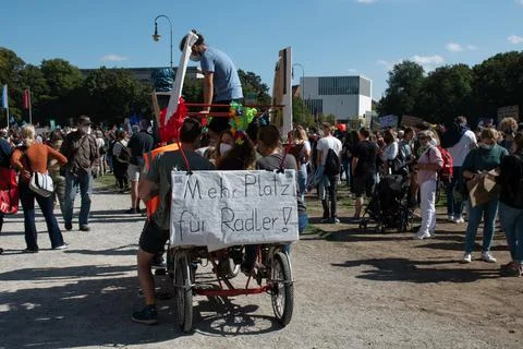Climate Protest in Munich, Germany Stock Photos