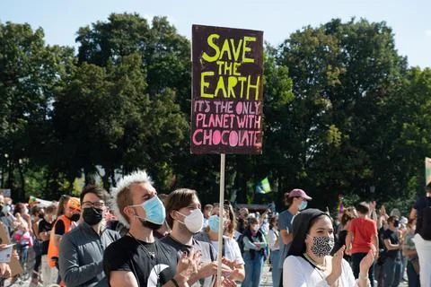 Climate Protest in Munich, Germany Stock Photos