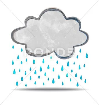 Climate. raining cloud Ilustraciones de archivo