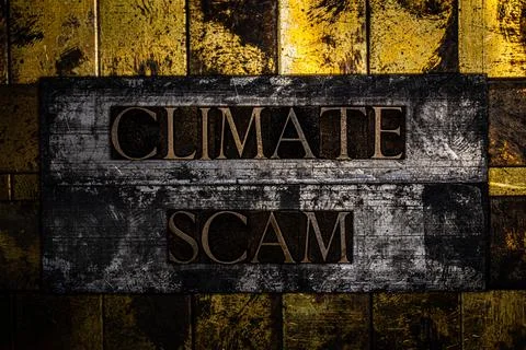 Climate Scam Stock Illustration