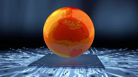 Climate simulation. Stock Footage 49836501