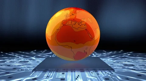 Climate simulation. 库存影片 49836827