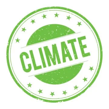 CLIMATE stamp sign Stock Illustration