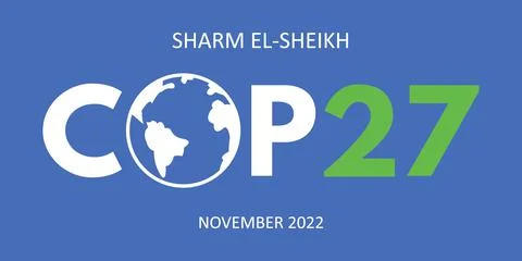 Climate summit COP 27 Sharm El-Sheikh in November 2022 Stock Illustration