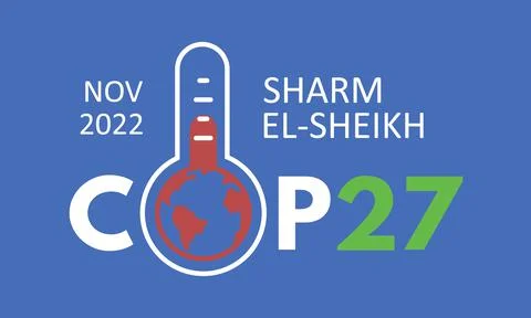 Climate summit COP 27 Sharm El-Sheikh in November 2022 Stock Illustration