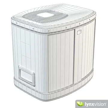 ClimateMaster - Central Air Conditioning Unit 3D Model