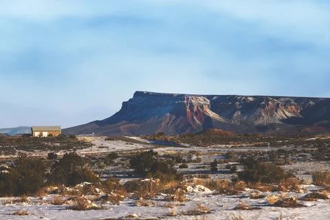 Climate's Canvas: Elevation-Induced Weather Variations in Grand Canyon West Stock Photos
