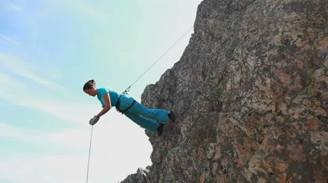 Climb down Stock Footage 42671529