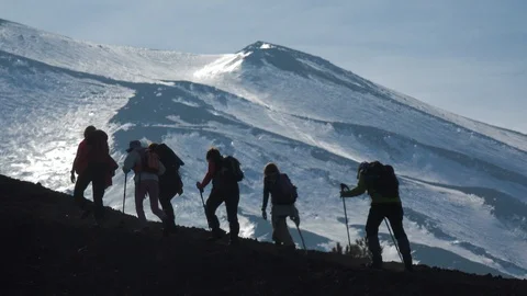 Climb to Etna Stock-Footage 88628918