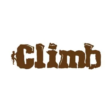 Climb logo Stock Illustration