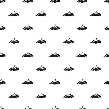 Climb mountain flag pattern seamless Stock Illustration