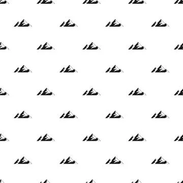 Climb on mountain pattern seamless Stock Illustration
