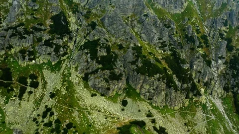 To climb the mountain tops – aerial view by drone Stock Footage 114882710