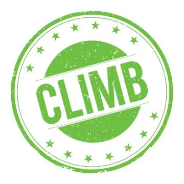CLIMB stamp sign Stock Illustration
