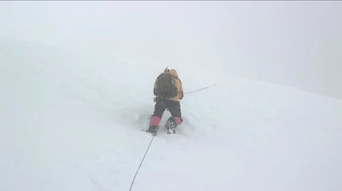 Climber up ahead climbing Stockbeeldmateriaal 22220975