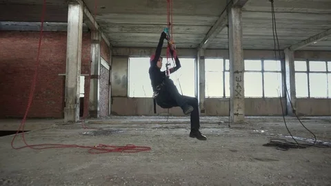 Climber ascending Stock Footage 76315296