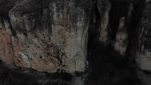 Climber at Cuenca 4K 20 Stock Footage 230958720