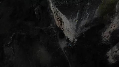 Climber at Cuenca 4K 22 Stock Footage 230958712