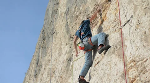 Climber handheld HD Stock Footage 37798364