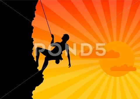 Climber Stock Illustration