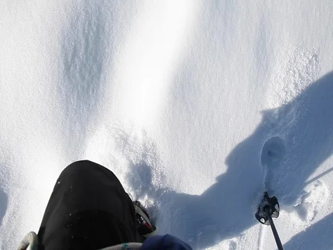 The climber is laying the path (mountains) Stock Footage 83745811