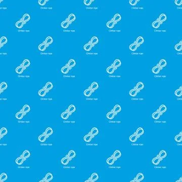 Climber rope pattern vector seamless blue 스톡 일러스트
