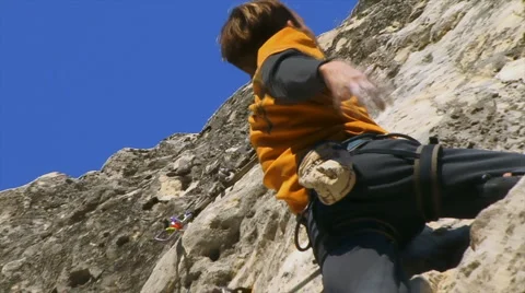 Climber on Top Stockbeeldmateriaal 995400