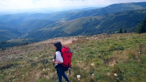 Climber At The Top Of The Mountain 스톡 동영상 95743739